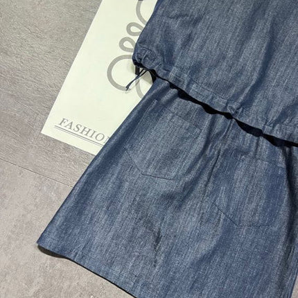 MIUMIU 26S SLEEVELESS DENIM SHIRT DRESS 1232