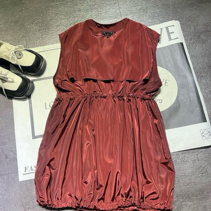 PRADA 26S SLEEVELESS FLARED DRESS 709