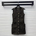 LV Monogram Denim Set