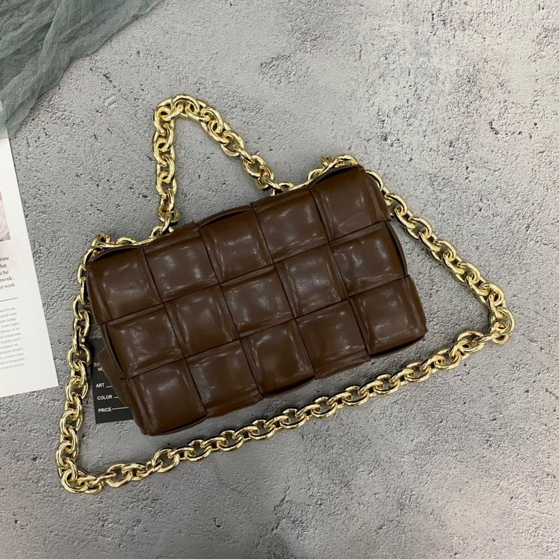 Chain Cass Bag Dark Brown